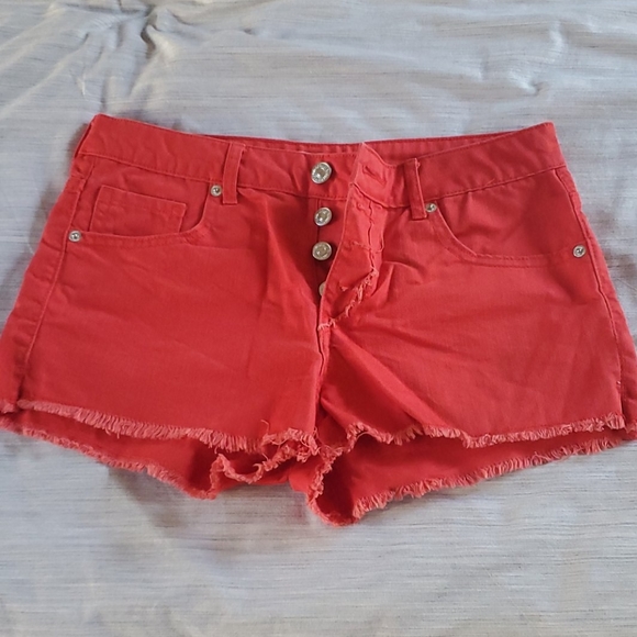 Red-Orange Shorts - Picture 1 of 6